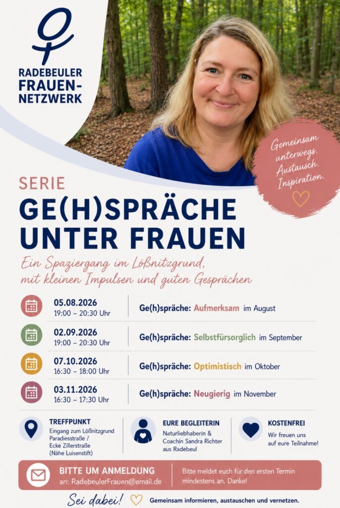 Ge(h)spräche mit Kommunikationstrainerin Sandra Richter im Lößnitzgrund Radebeul bei Dresden