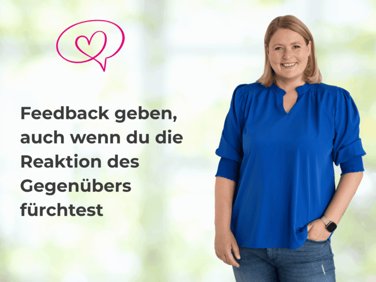 Kommunikationstrainerin Sandra Richter mit dem Titel "Feedback geben, auch wenn du die Reaktion deines Gegenübers fürchtest"